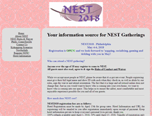 Tablet Screenshot of nestgatherings.com